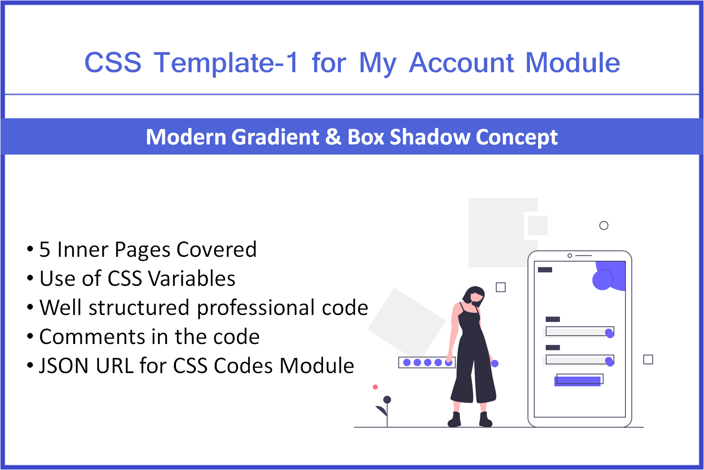 CSS Template-1 for My Account | WebVista | Siberian CMS Store