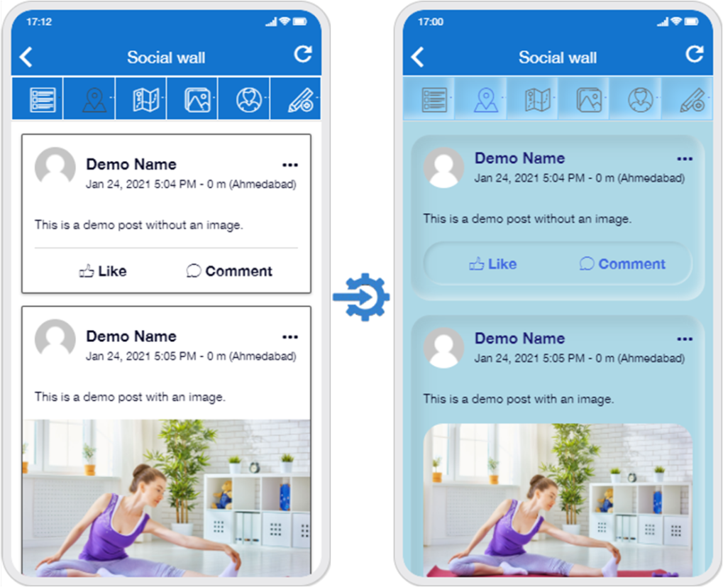 CSS Template-1 for Social Wall | WebVista | Siberian CMS Store